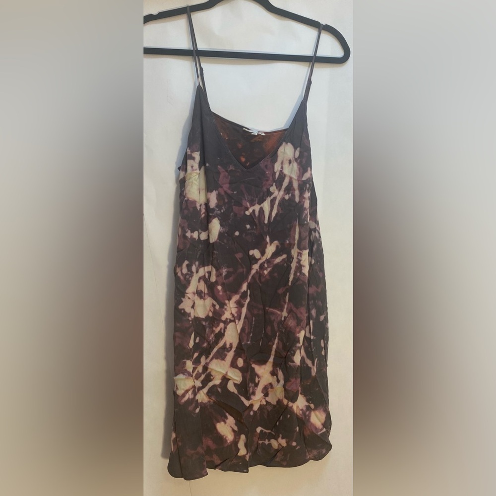Wilfred Free Woman’s Tie Dye Slip Dress Lined with Adjustable‎ Straps Size Large